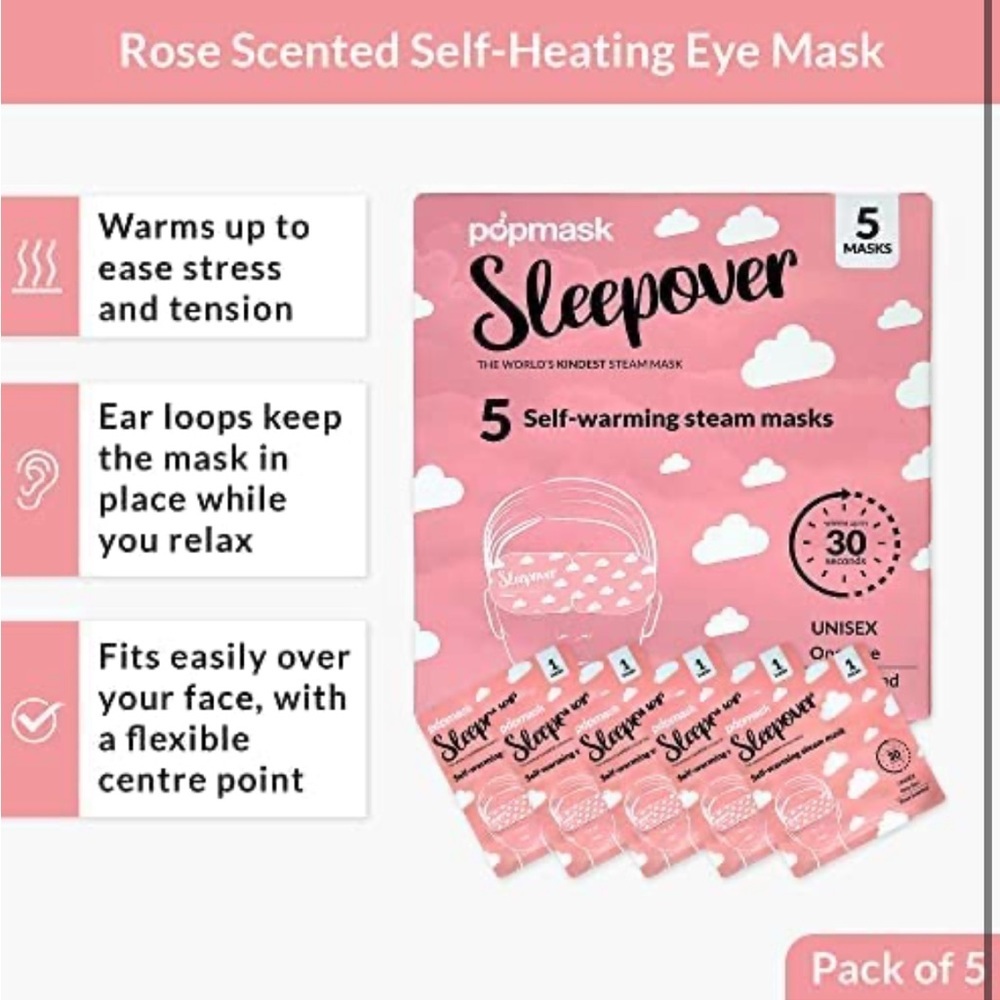 POPMASK Sleepover Self-warning Steam 5 Masks - Picture 7 of 9